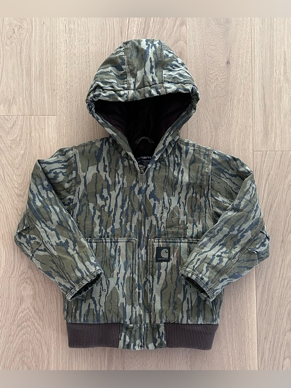 Youth Carhartt Mossy Oak Bottomland Camo Jacket OJ8569-B Read*